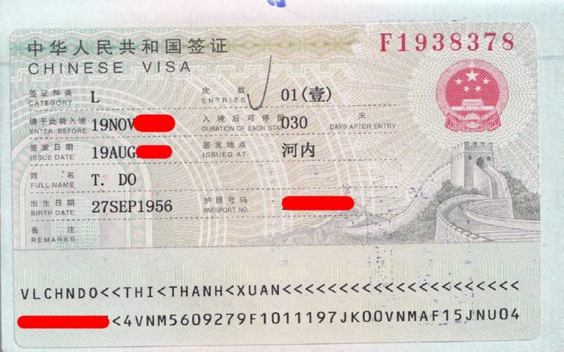 Thời gian xin  Visa Trung Quốc tầm 4 ngày