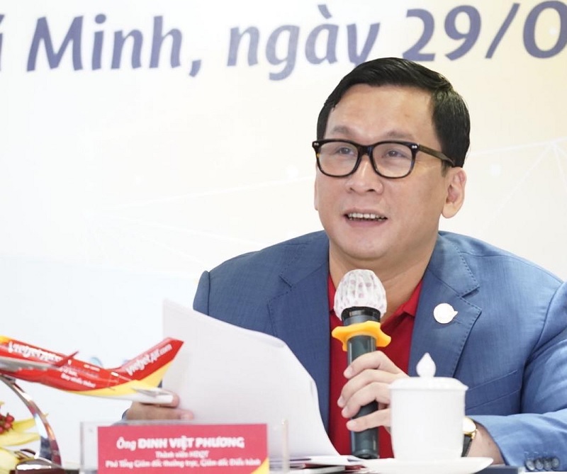 Ông Đinh Việt Phương là người đứng đầu Ban Giám đốc Vietjet Air.