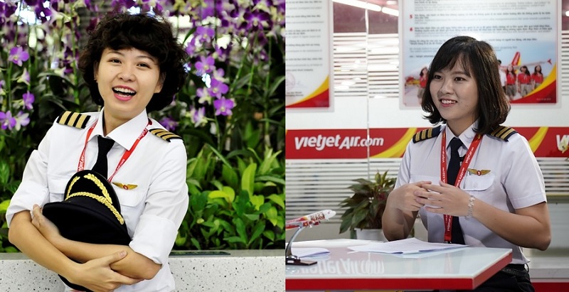 Hai nữ phi công Vietjet Air người Việt đầu tiên đều thuộc thế hệ 9X với đam mê điều khiển "chim sắt" Vietjet.
