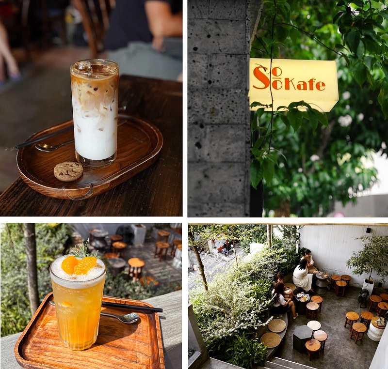 Quán cafe sân vườn quận 1 mát mẻ - Soo Kafe Coffee Bến Thành.