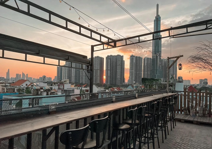 Những quán cafe view đẹp Sài Gòn về đêm giá rẻ, sống ảo