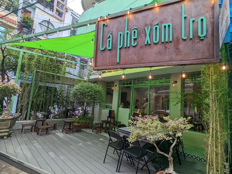 Cà Phê Xóm Trọ - Quán cafe nhỏ xinh trong hẻm 62 đường Trương Công Định.