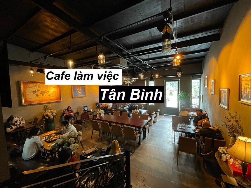 Quán cafe làm việc quận Tân Bình có không gian yên tĩnh.